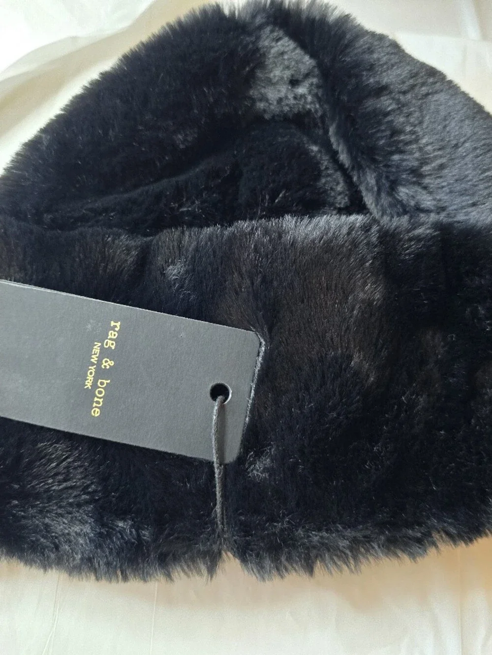 Rag & bone Kennedy Faux Fur Bucket Hat. NWT GIft Winter